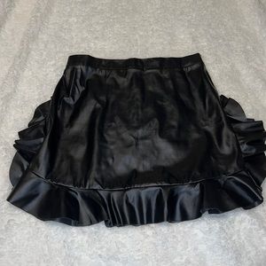 Black Leather Skirt